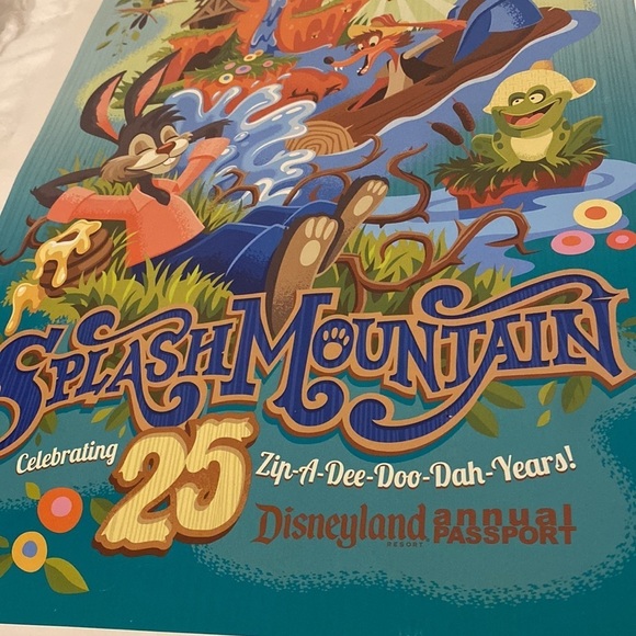 💦SPLASH MTN💦Poster from Disneyland Disney - Picture 3 of 8